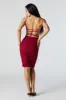 Robe midi moulante ruchée en filet avec découpes sold by Urban Planet