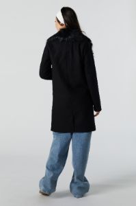 Faux Fur Collared Coat sold by Urban Planet