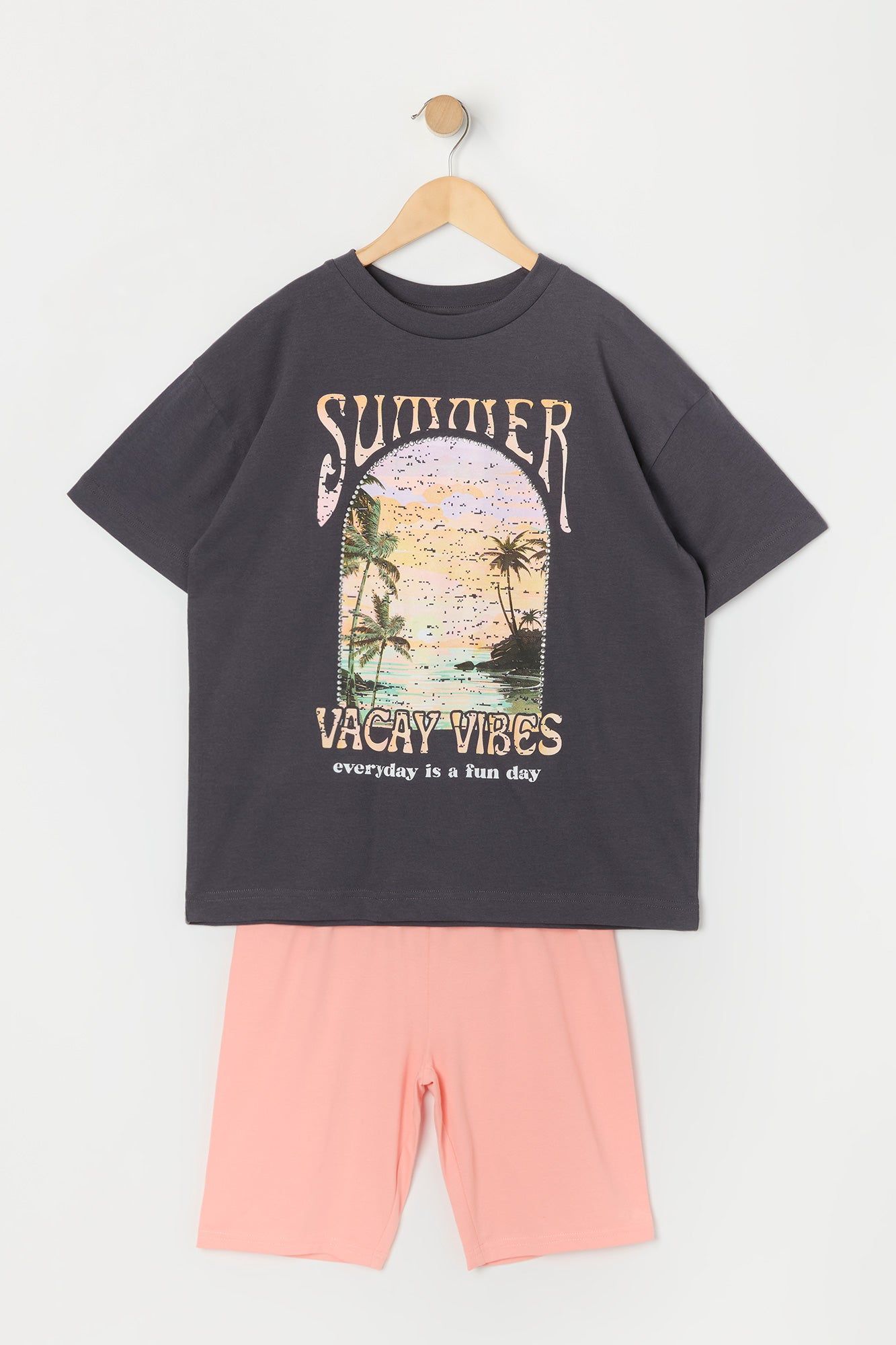 Girls Summer Vacay Vibes Graphic T-Shirt sold by Urban Planet