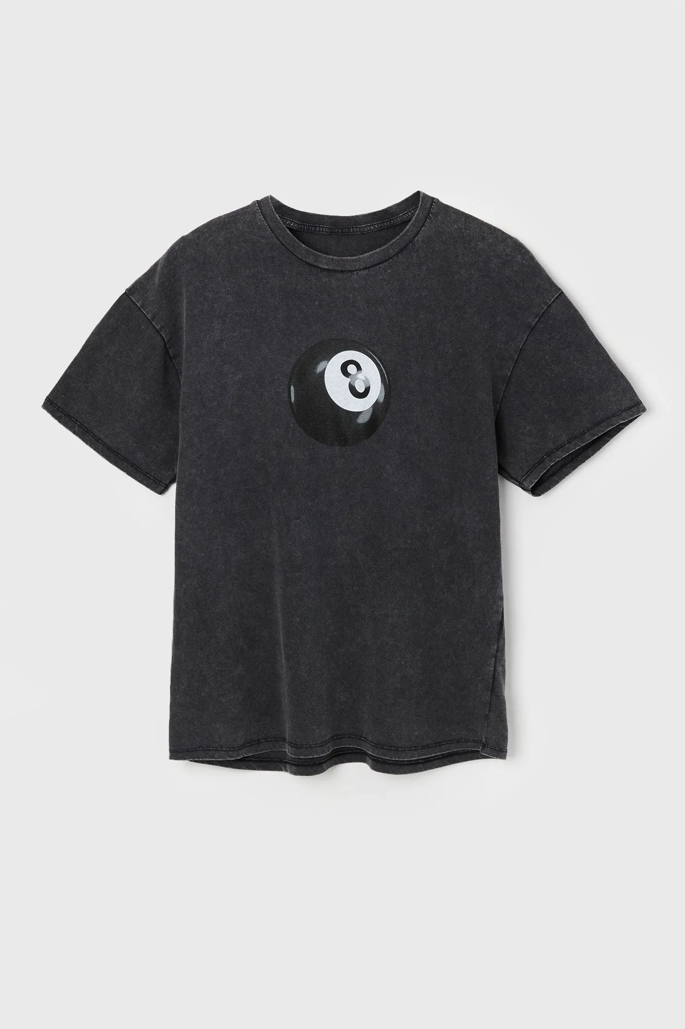 8 Ball Graphic Washed Boyfriend T-Shirt sold by Urban Planet product image thumbnail 4