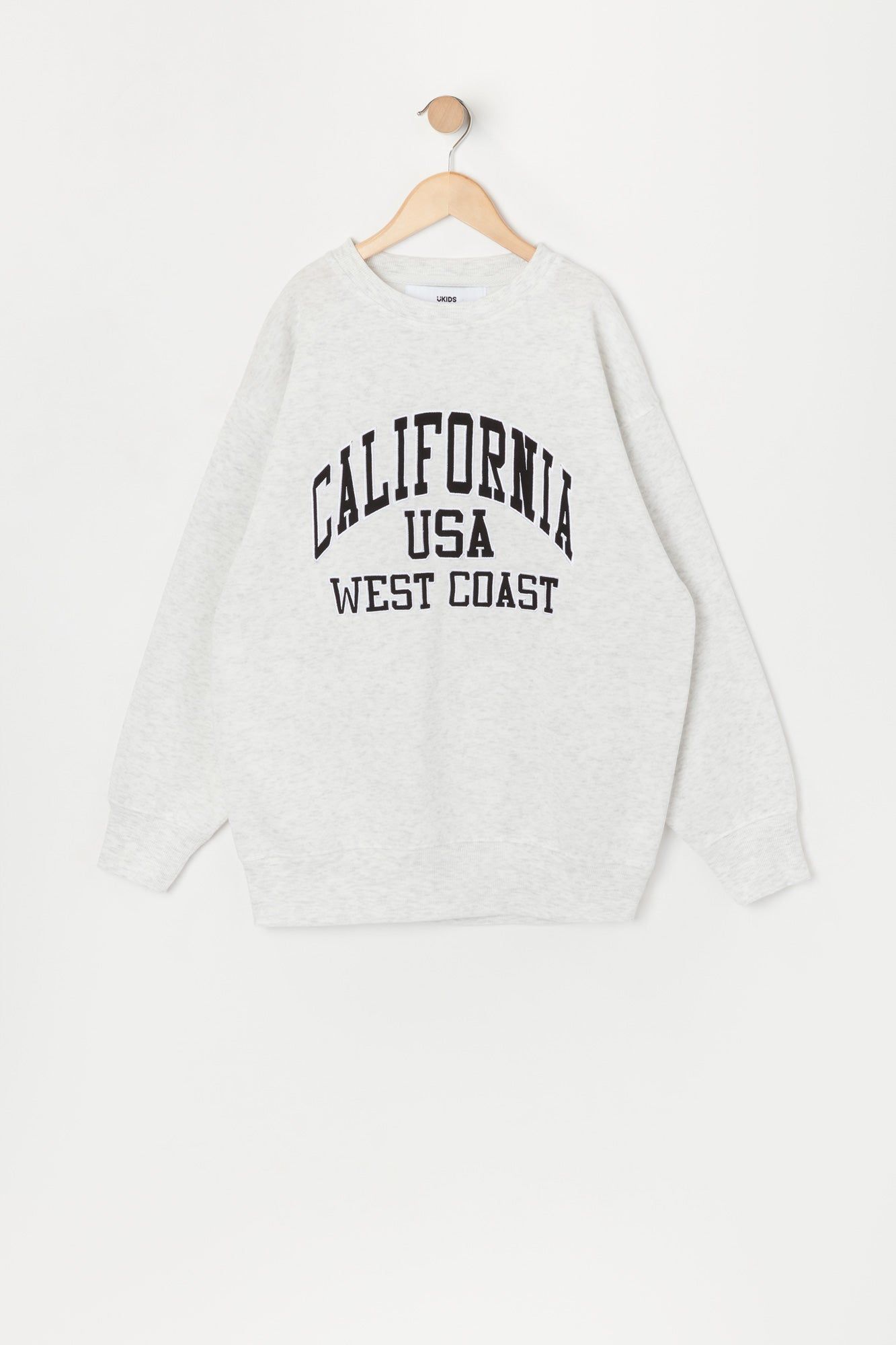 Girls California Twill Embroidered Oversized Sweatshirt sold by Urban Planet