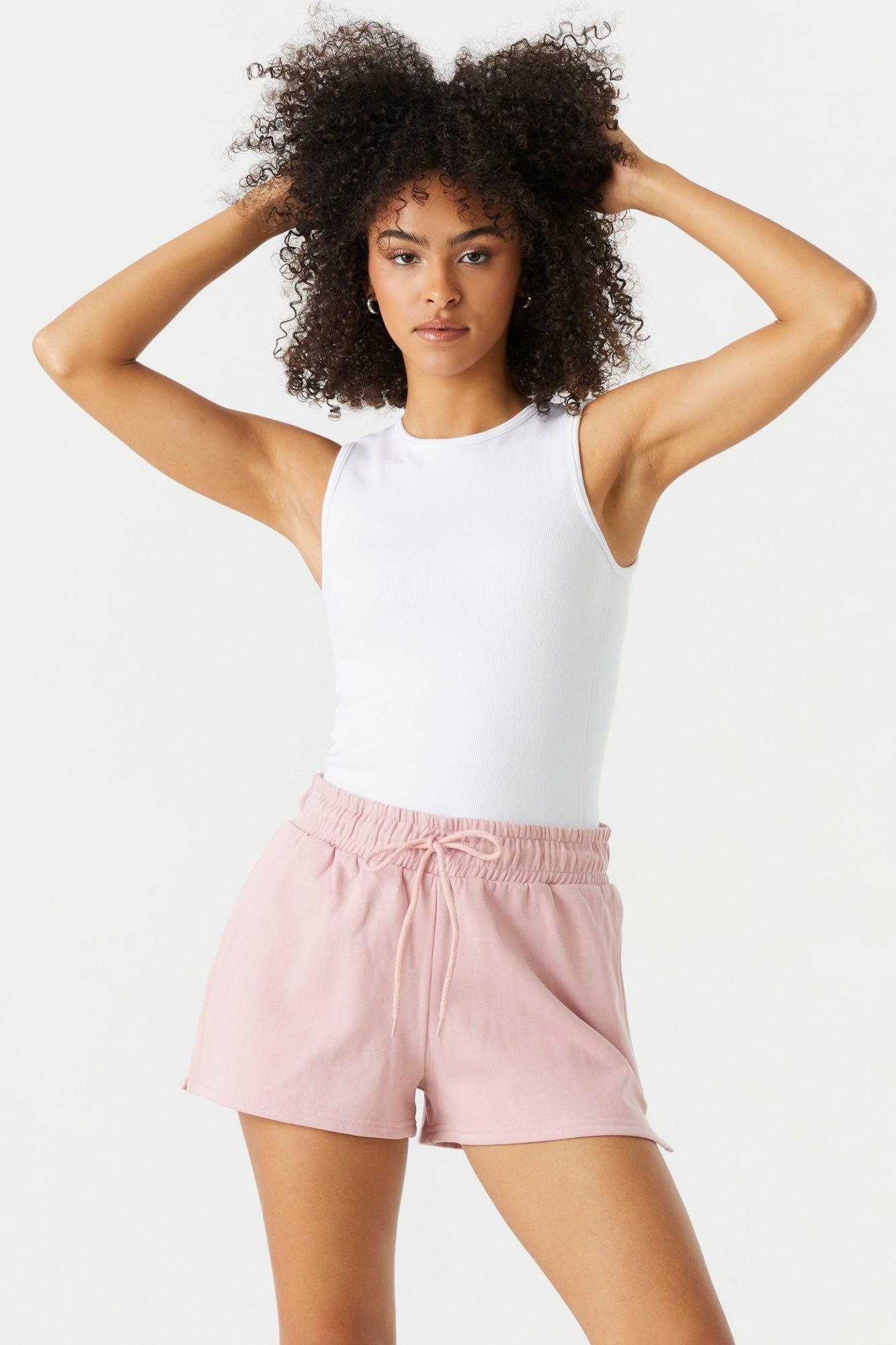 High Rise Fleece Drawstring Short sold by Urban Planet product image thumbnail 14