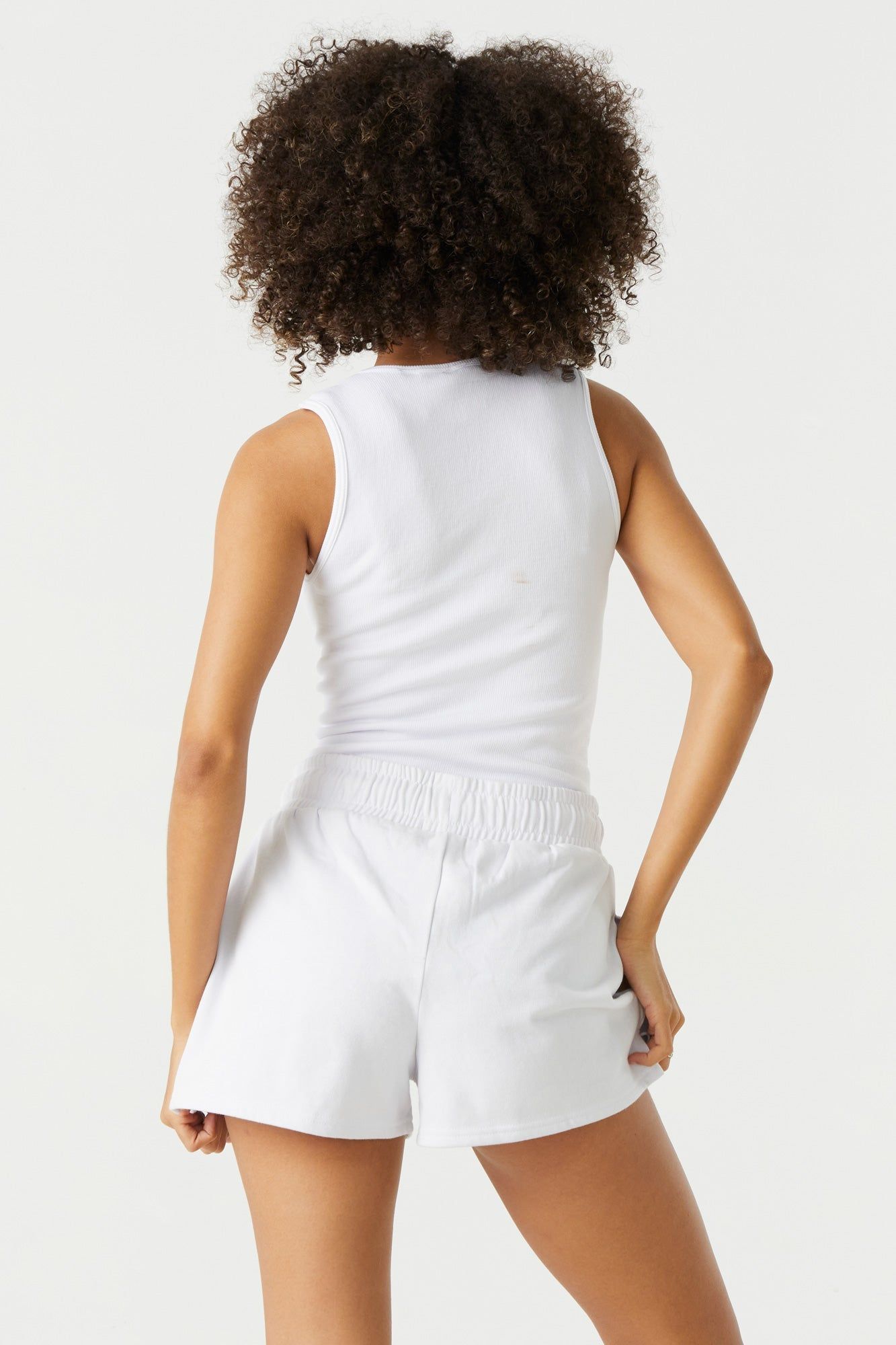 High Rise Fleece Drawstring Short sold by Urban Planet product image thumbnail 11