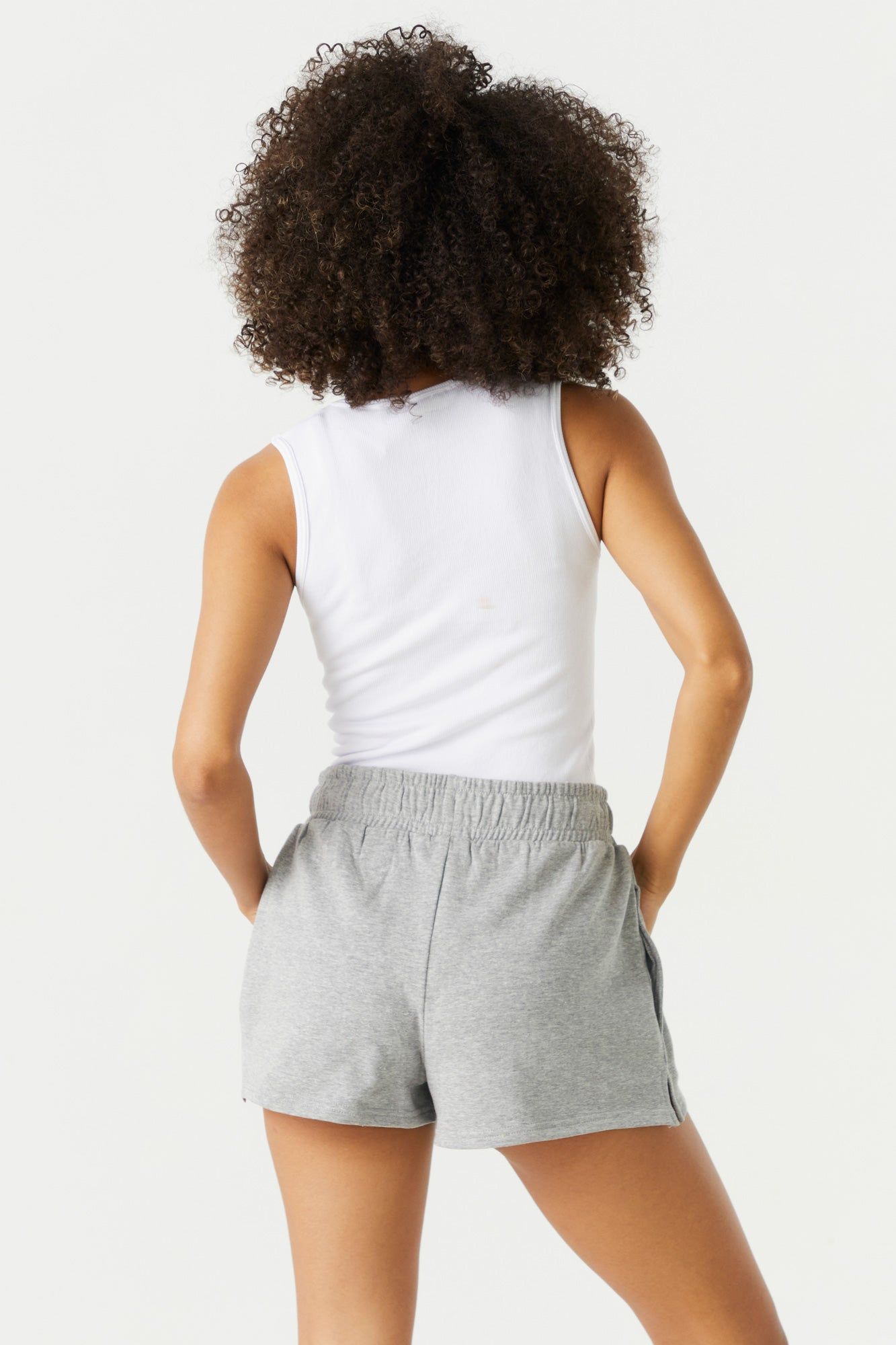 High Rise Fleece Drawstring Short sold by Urban Planet product image thumbnail 5