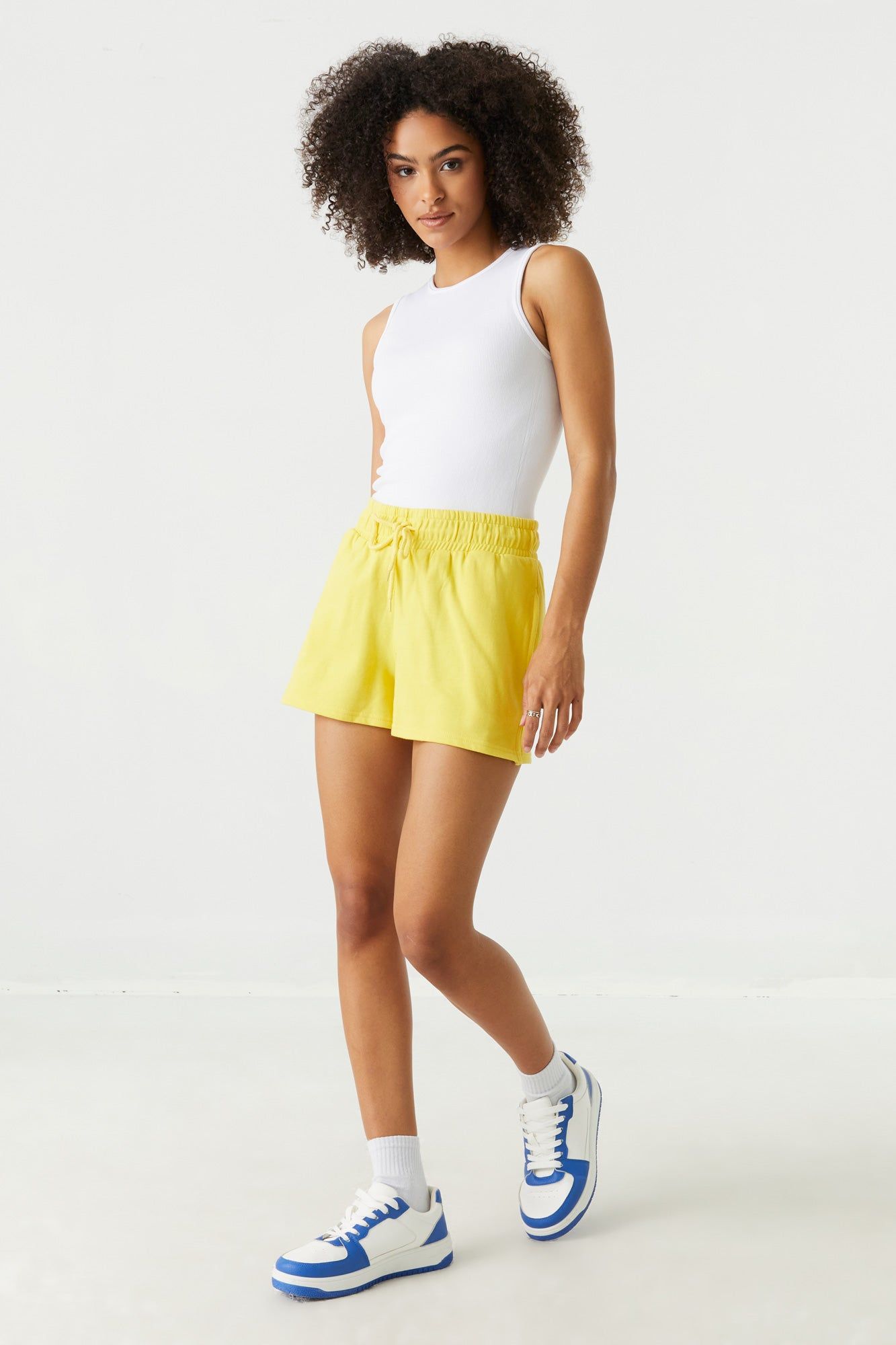 High Rise Fleece Drawstring Short sold by Urban Planet product image thumbnail 13