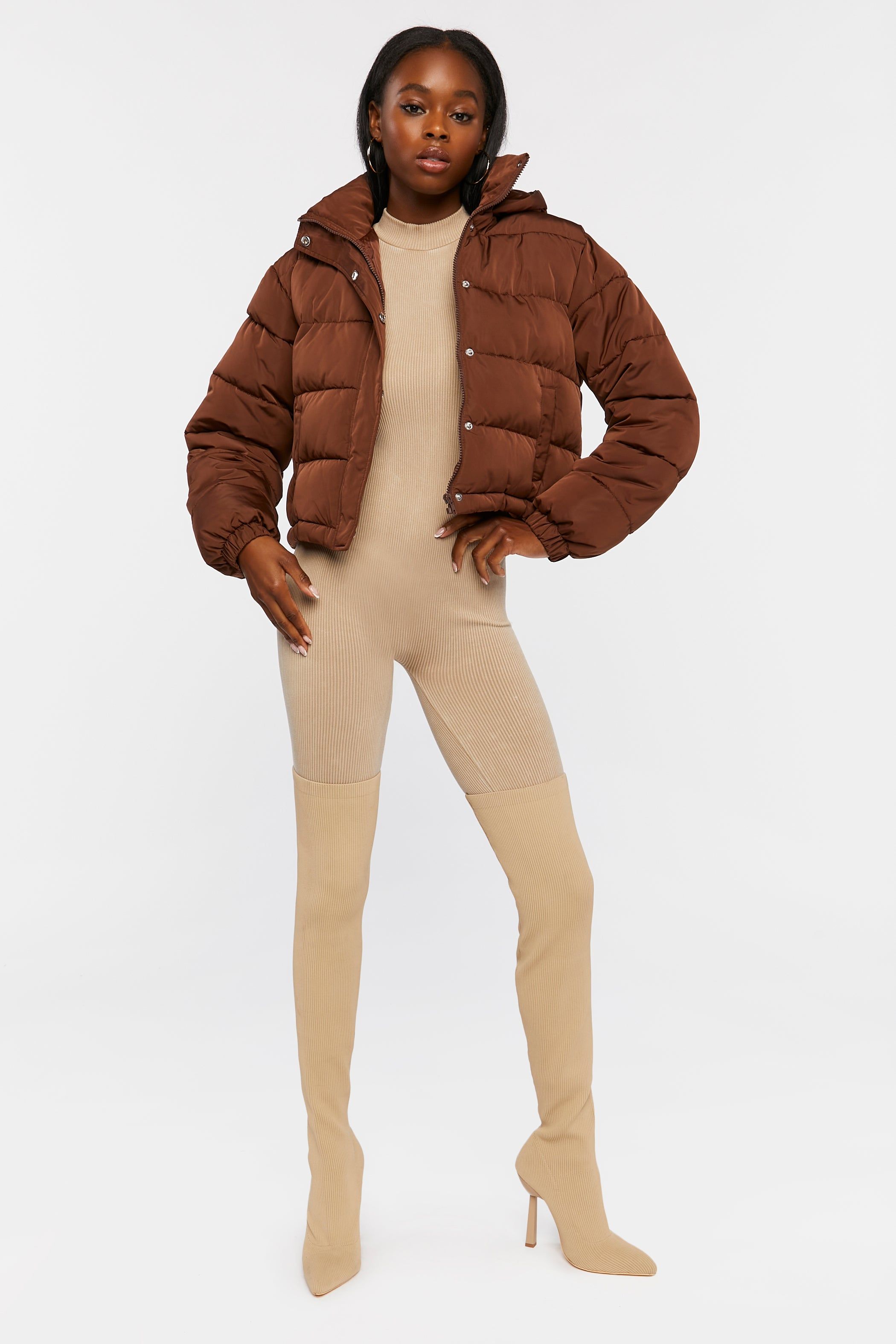 Hooded Puffer Jacket sold by Urban Planet product image thumbnail 4