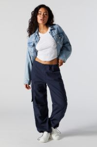 Coloured Cargo Parachute Pant sold by Urban Planet