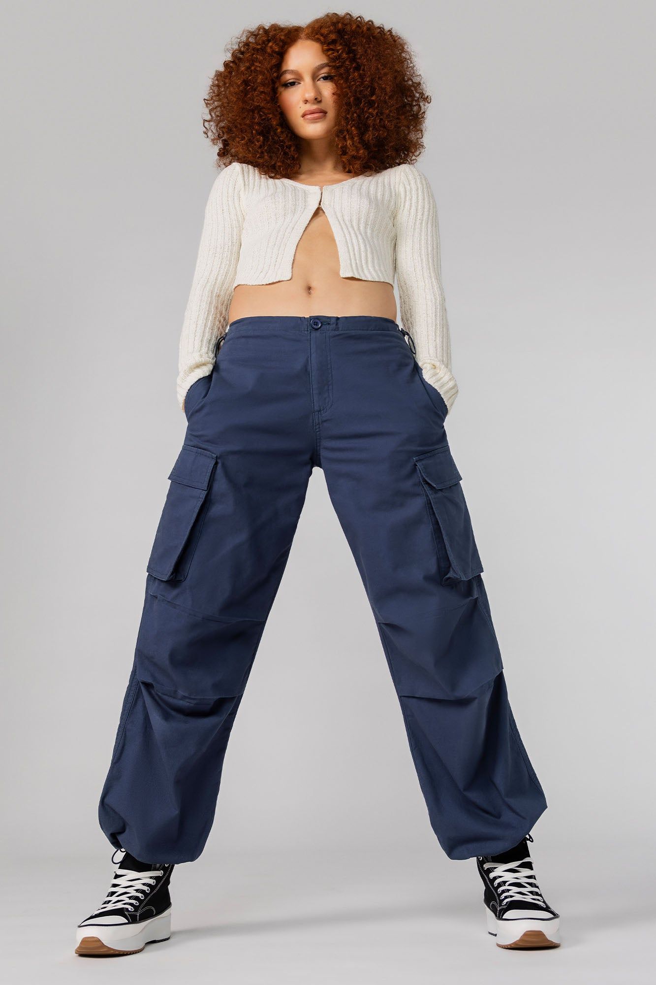 Coloured Cargo Parachute Pant sold by Urban Planet