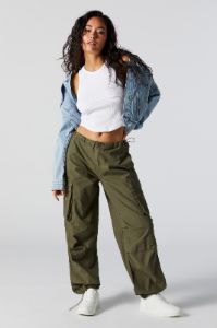 Coloured Cargo Parachute Pant sold by Urban Planet