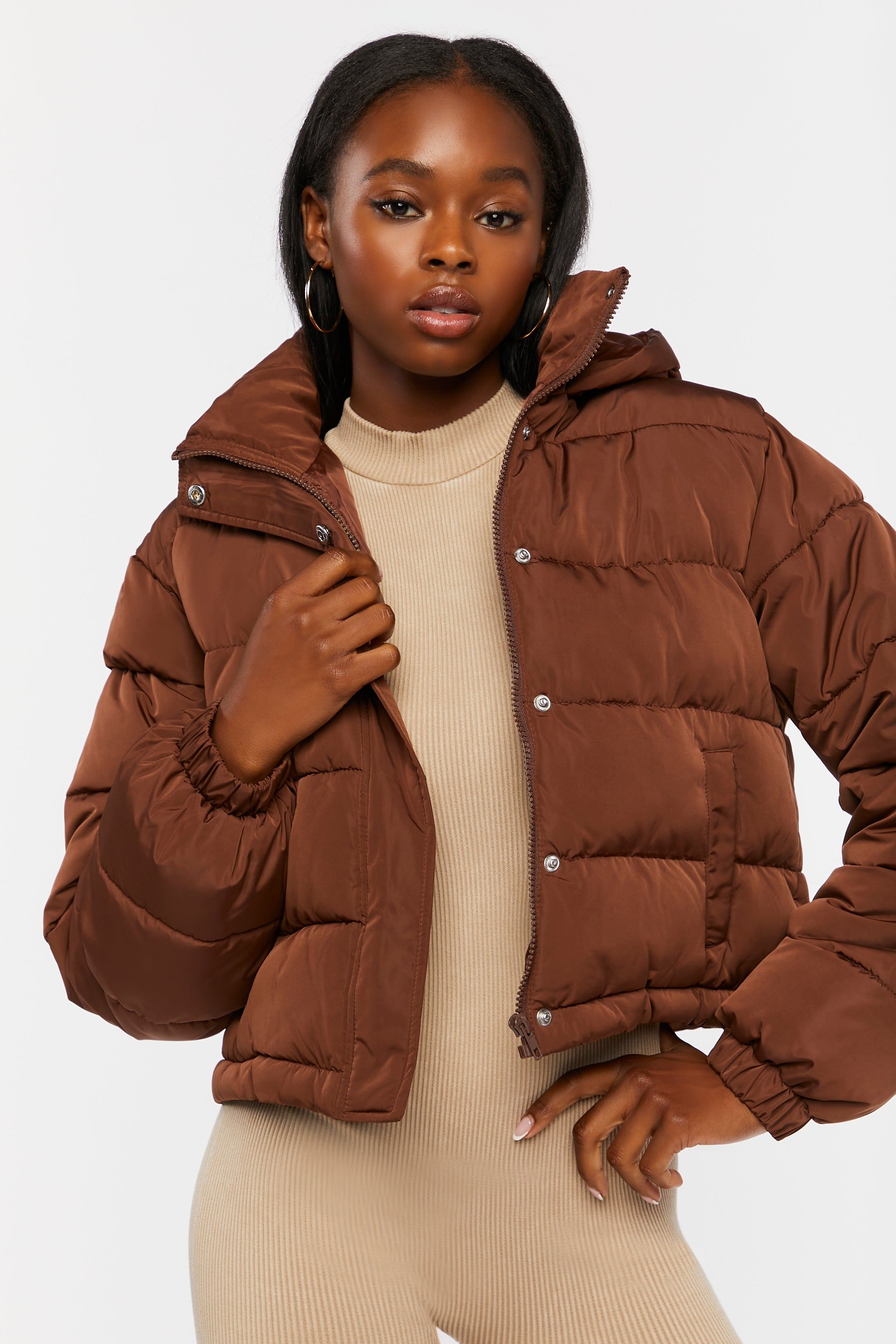 Hooded Puffer Jacket sold by Urban Planet