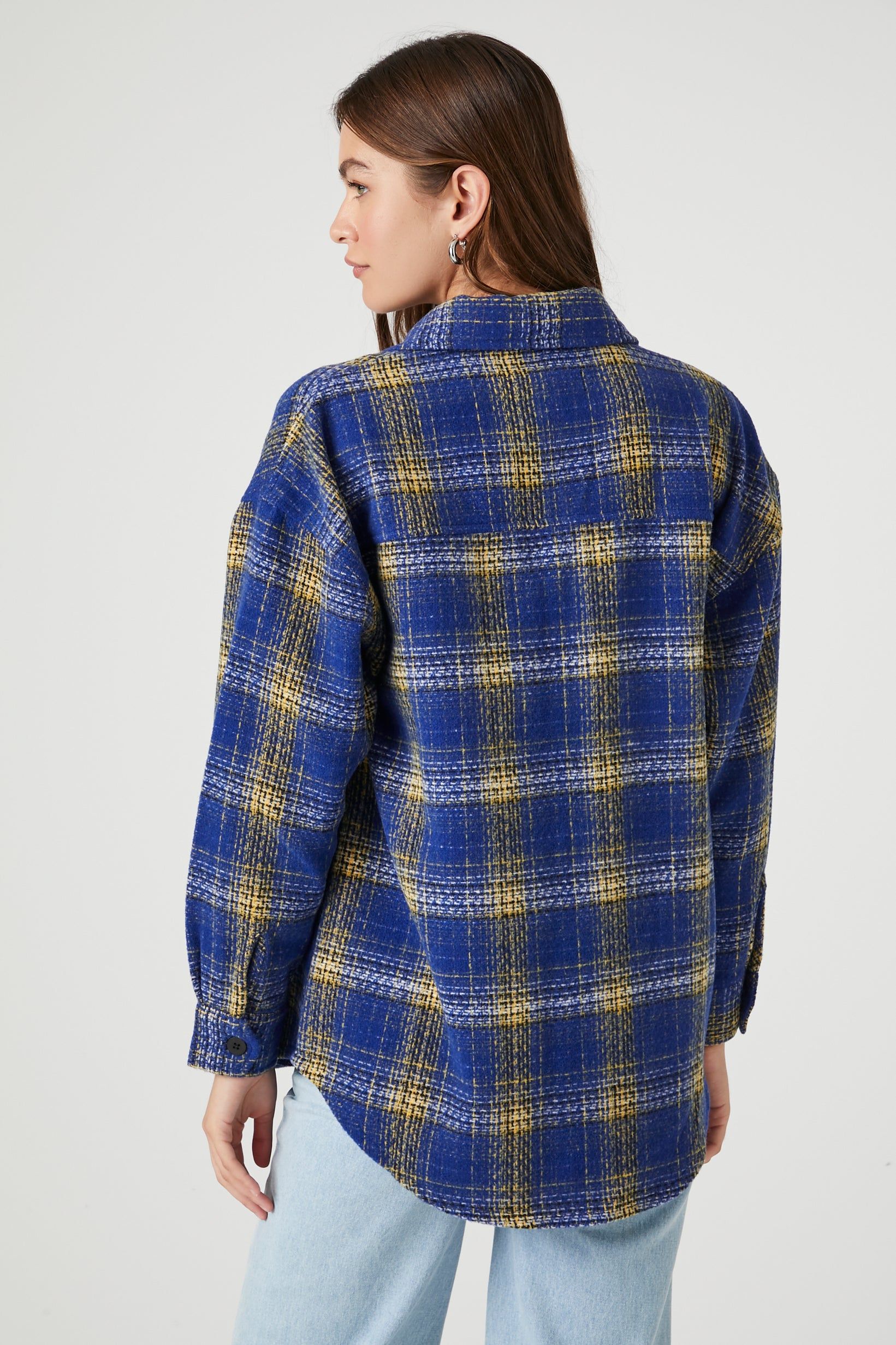 Plaid Button-Up Shacket sold by Urban Planet product image thumbnail 2