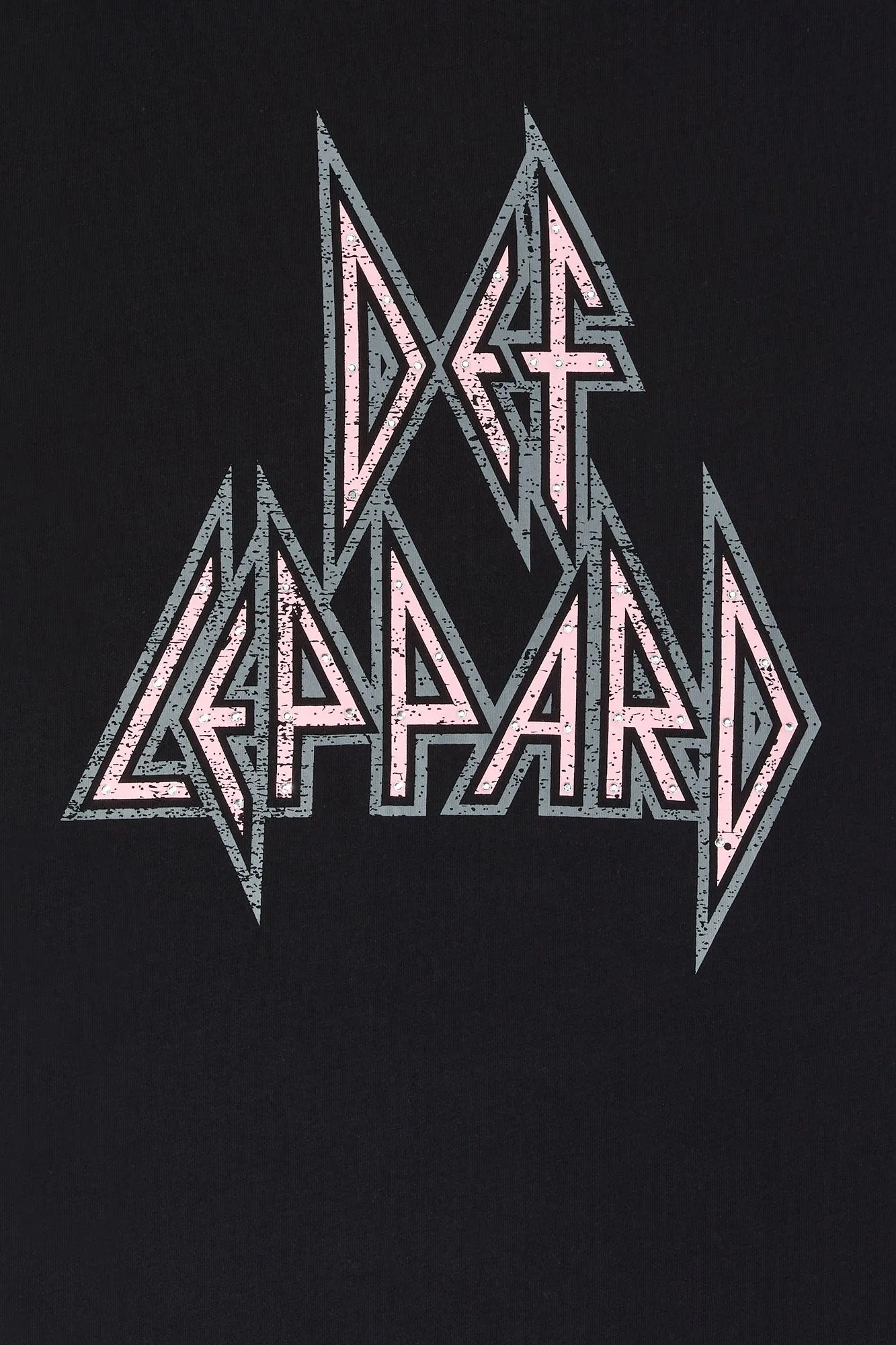 Def Leppard Rhinestone Graphic Boyfriend T-Shirt sold by Urban Planet product image thumbnail 2