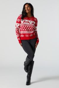 Red Fairisle Knit Xmas Sweater sold by Urban Planet