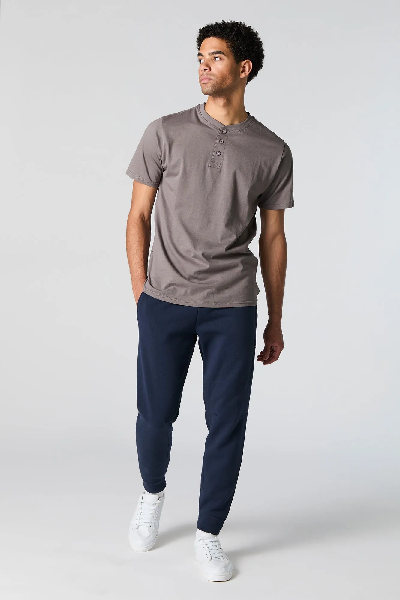 Fleece Zip Pocket Drawstring Jogger sold by Urban Planet product image thumbnail 2