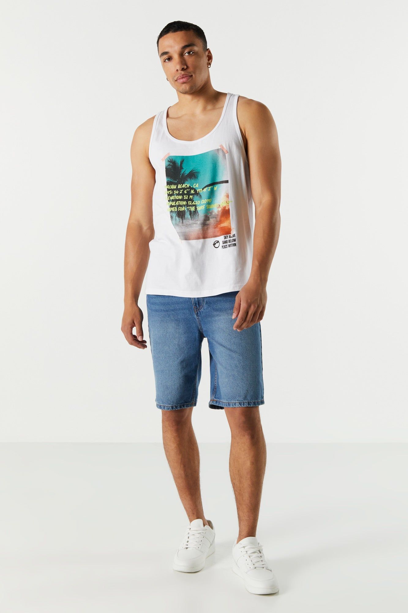 Malibu Beach Graphic Tank sold by Urban Planet product image thumbnail 3