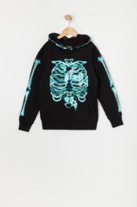 Boys X-Ray Skeleton Full Zip Hoodie sold by Urban Planet