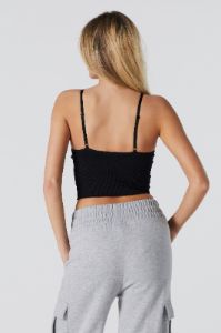 Camisole côtelée sans couture à encolure en V sold by Urban Planet
