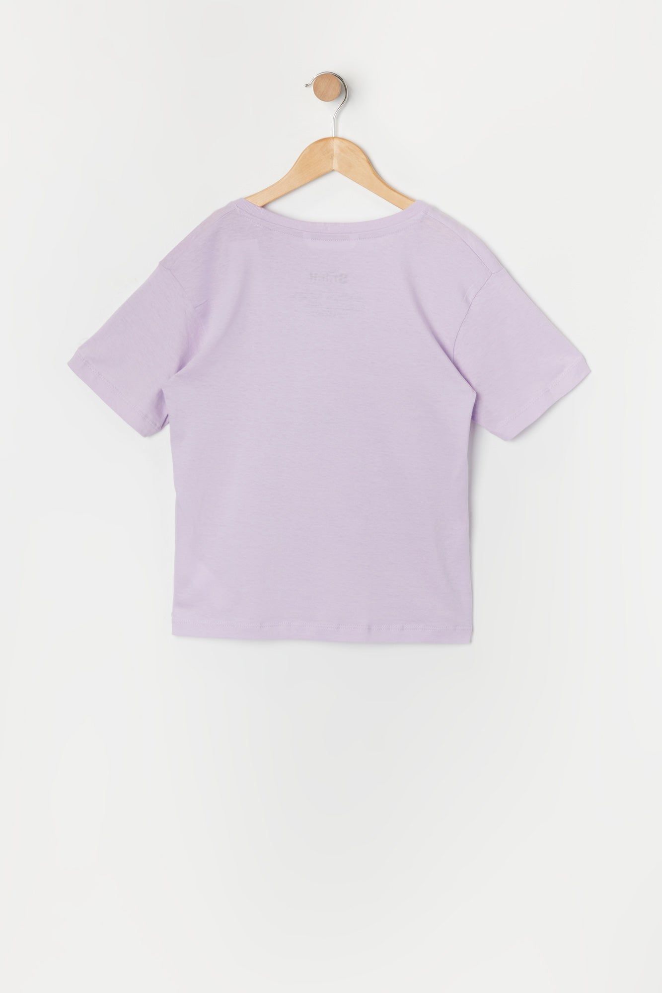 Girls Lilac Stitch Graphic T-Shirt sold by Urban Planet product image thumbnail 2