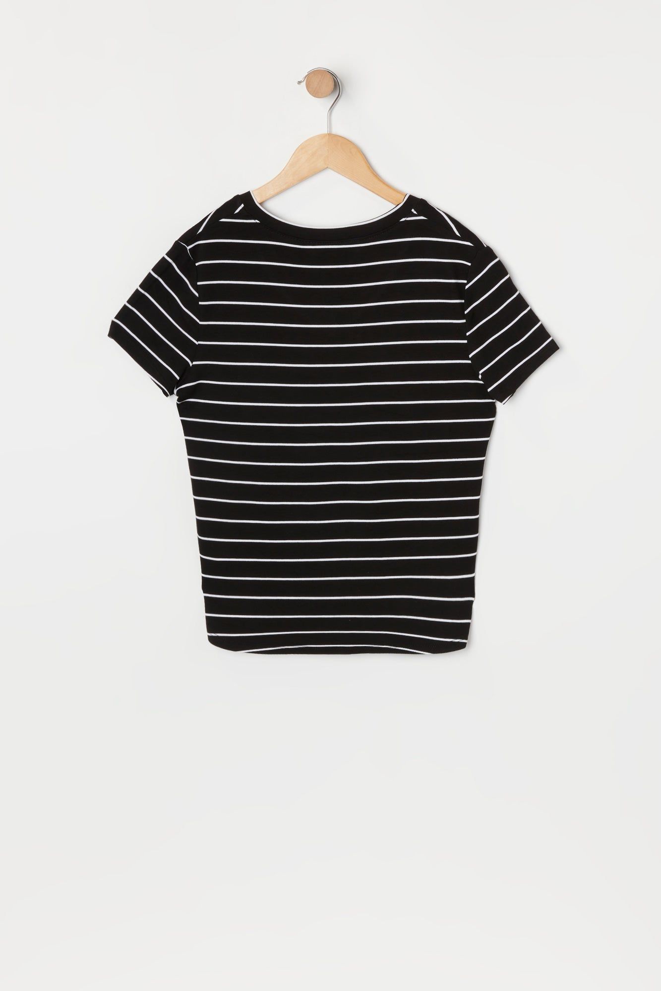 T-shirt décontracté rayé avec poche pour fille sold by Urban Planet product image thumbnail 2