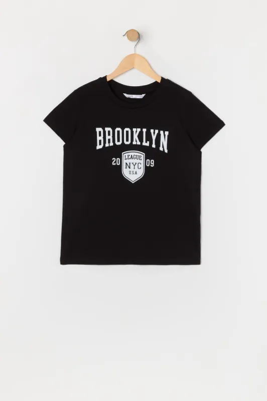 Girls Brooklyn Graphic T-Shirt sold by Urban Planet