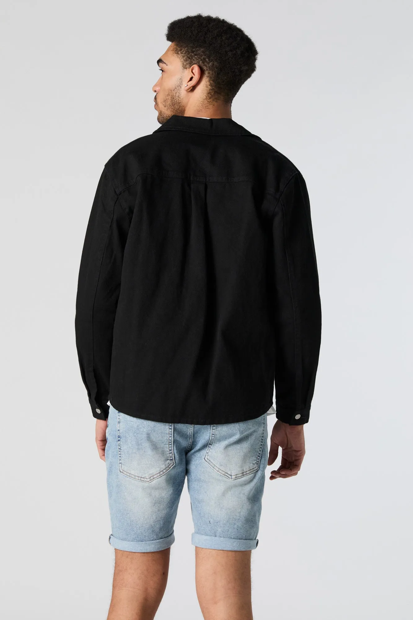 Slim Leg Light Enzyme Rolled Jean Short sold by Urban Planet product image thumbnail 2