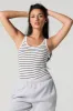 Ribbed Striped Scoop Neck Bodysuit sold by Urban Planet