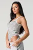 Ribbed Striped Scoop Neck Bodysuit sold by Urban Planet