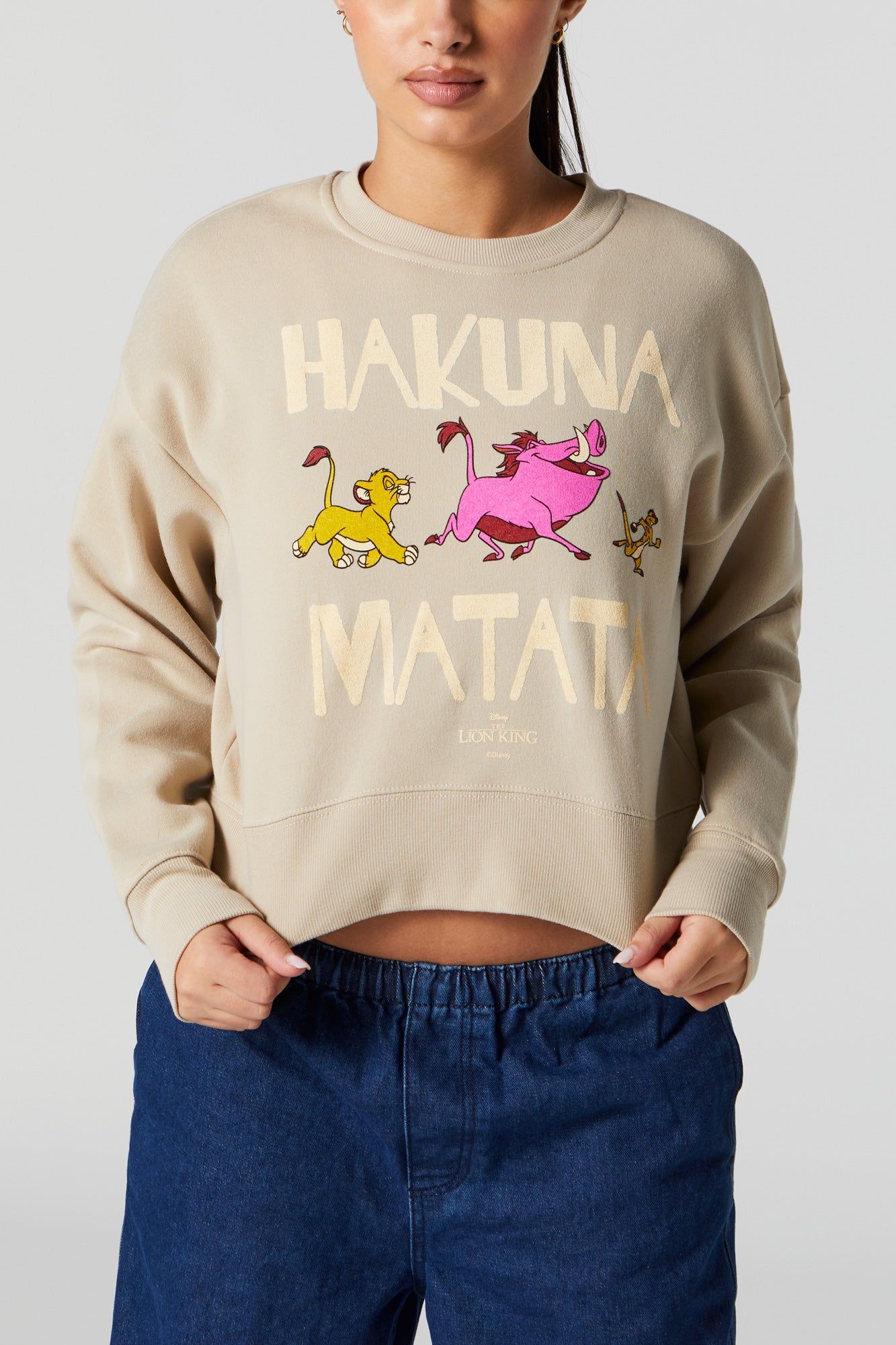 Hakuna Matata Graphic Fleece Sweatshirt sold by Urban Planet product image thumbnail 2