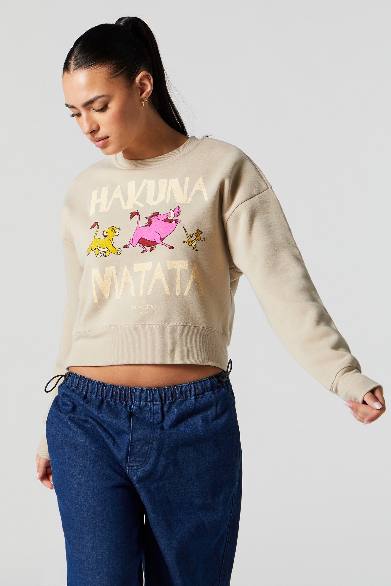 Hakuna Matata Graphic Fleece Sweatshirt sold by Urban Planet