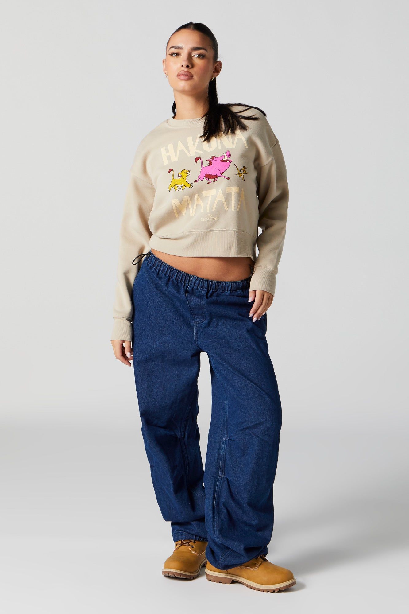 Hakuna Matata Graphic Fleece Sweatshirt sold by Urban Planet product image thumbnail 3