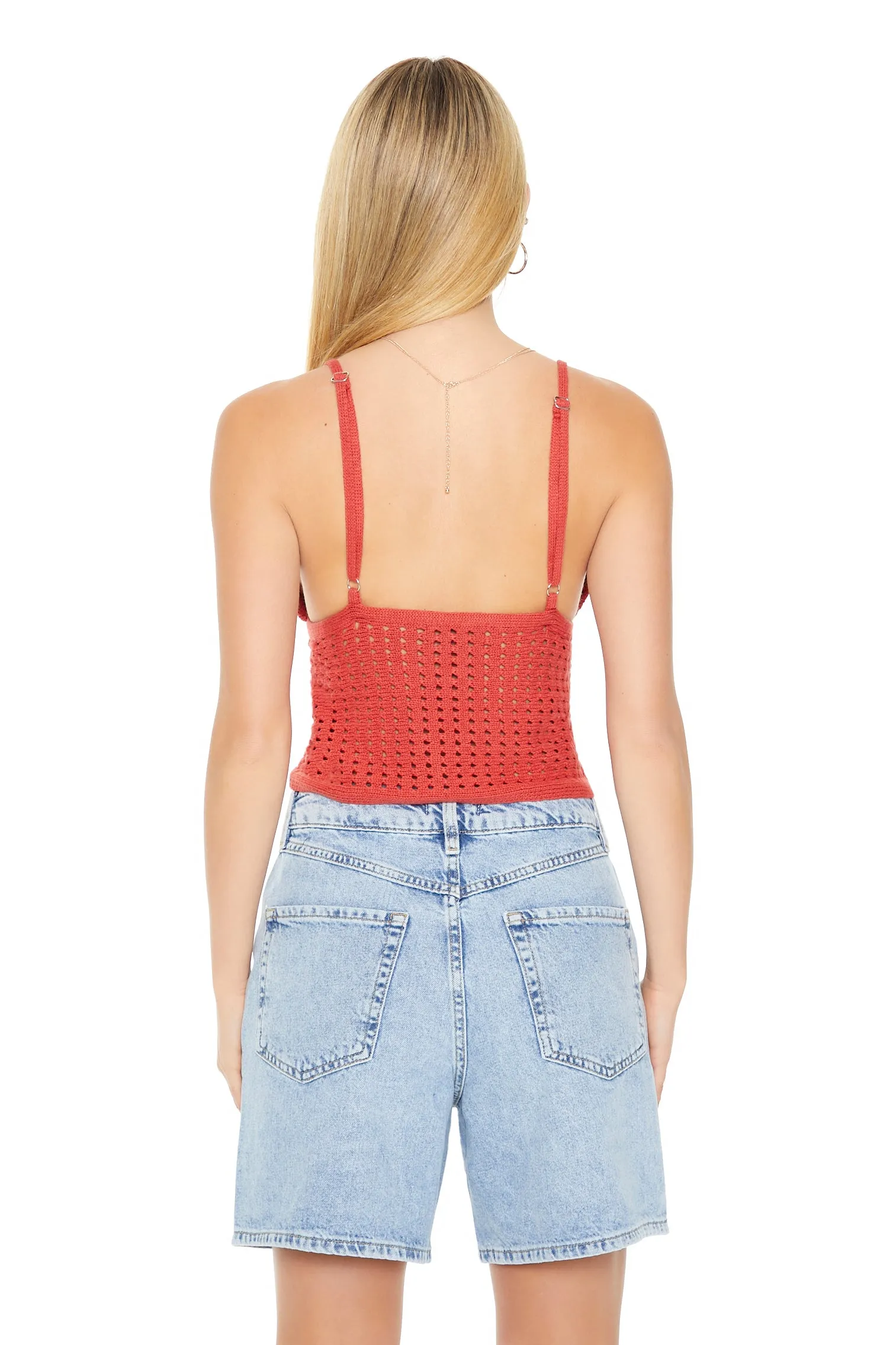 Camisole en tricot crocheté avec attache sold by Urban Planet product image thumbnail 2