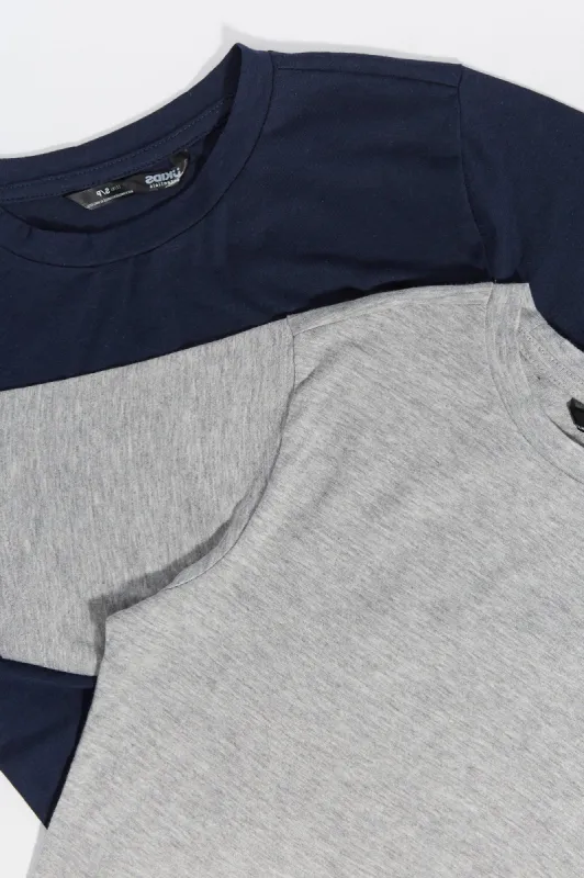 T-shirt ras du cou basique pour unisex (paquet de 2) sold by Urban Planet