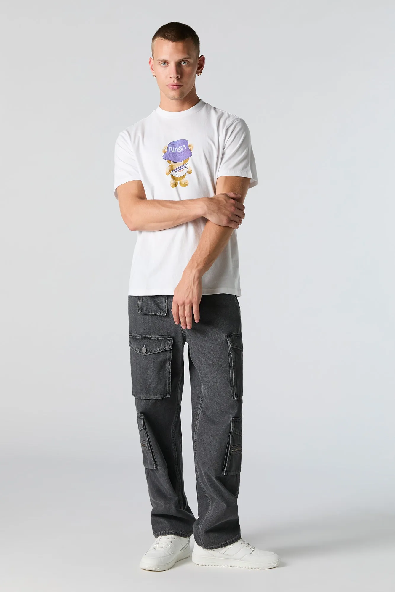 NASA Teddy Graphic T-Shirt sold by Urban Planet product image thumbnail 2