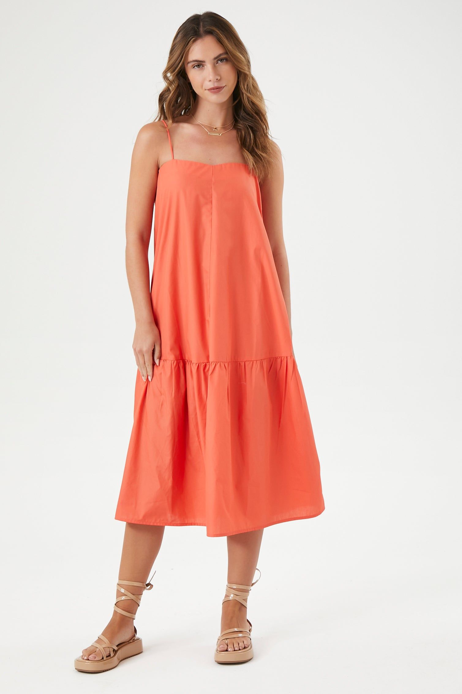 Tiered Cami Midi Dress sold by Urban Planet product image thumbnail 6