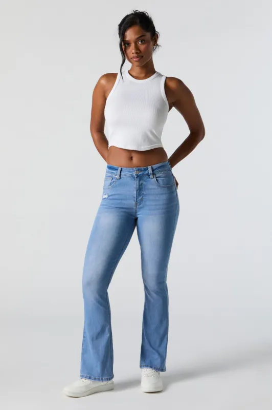 Jean délavé pâle à jambe évasée sold by Urban Planet