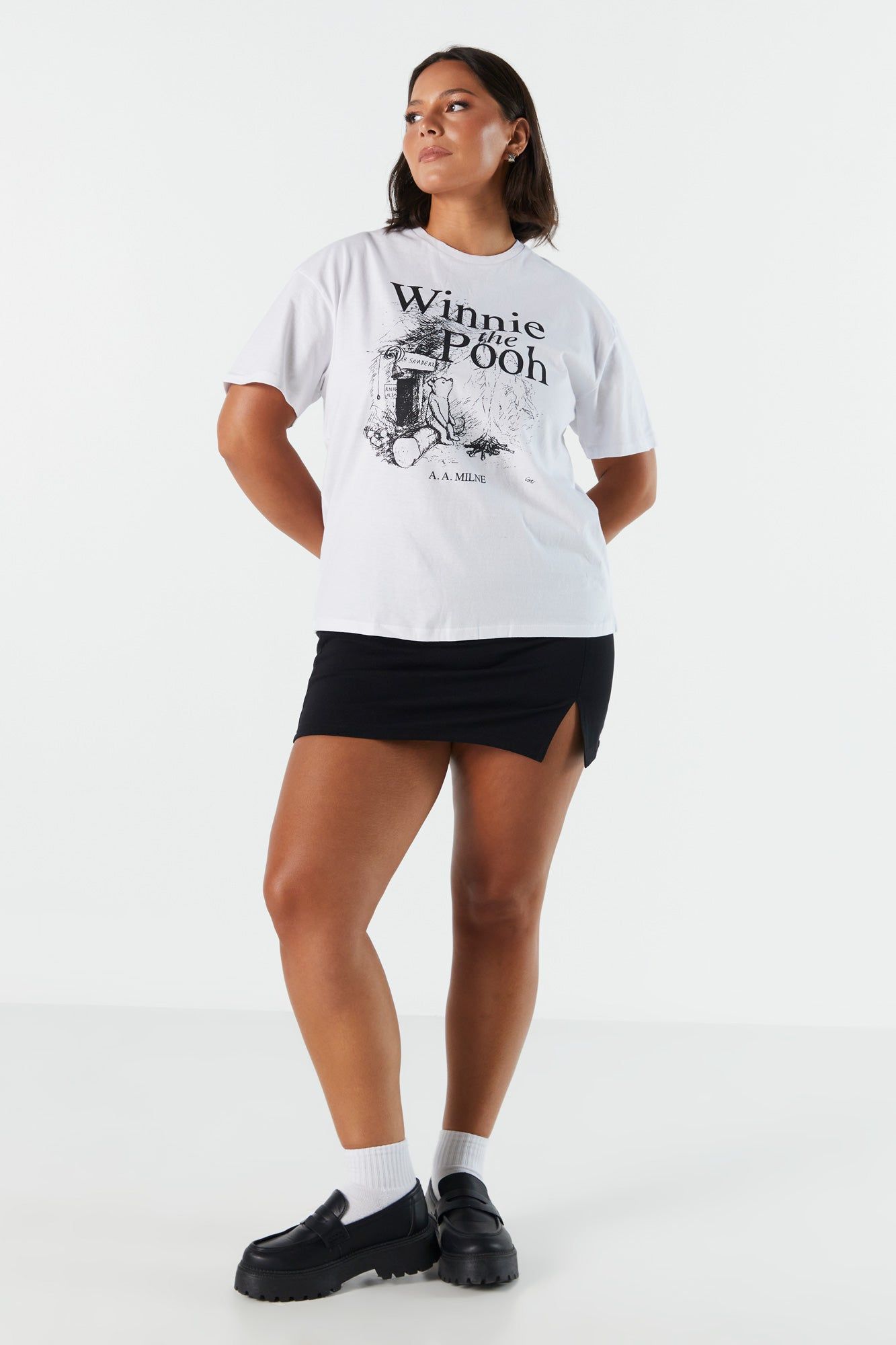 Winnie The Pooh Graphic Boyfriend T-Shirt sold by Urban Planet product image thumbnail 3