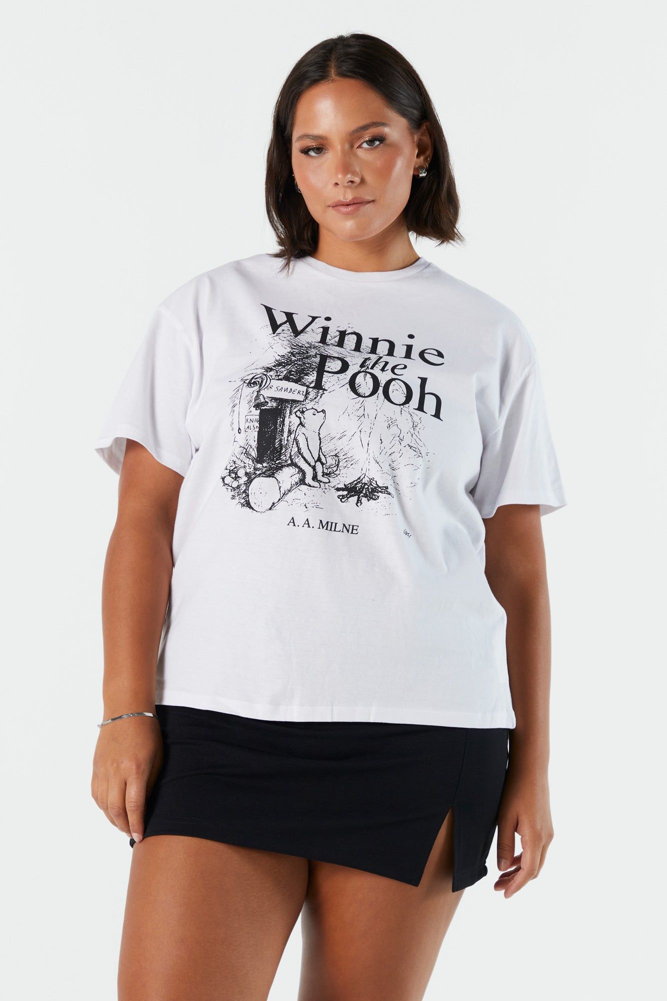 Winnie The Pooh Graphic Boyfriend T-Shirt sold by Urban Planet