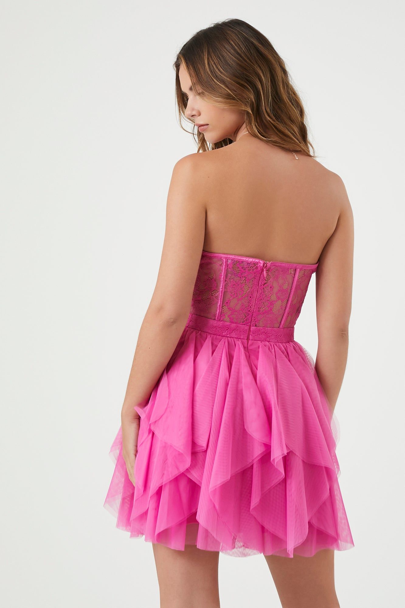 Floral Lace Corset Mini Dress sold by Urban Planet product image thumbnail 2