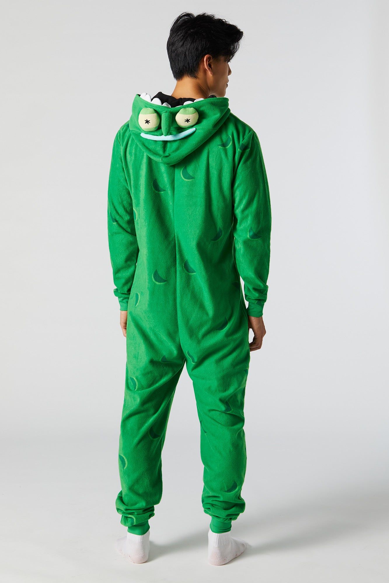 Plush 3D Pickle Rick Onesie sold by Urban Planet product image thumbnail 2