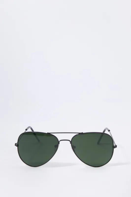 Black Aviator Sunglasses sold by Urban Planet