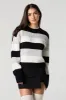 Wide Striped Ribbed Knit Sweater sold by Urban Planet