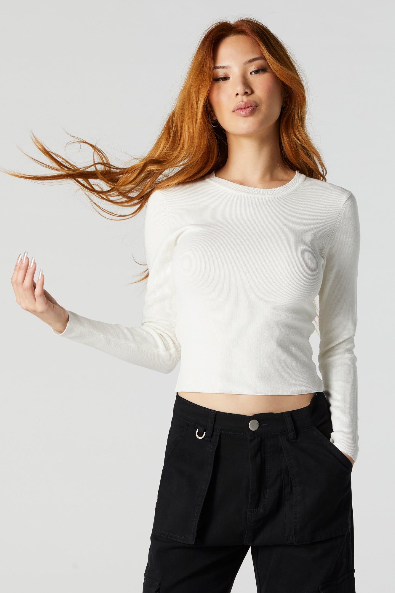 Ribbed Striped Long Sleeve Top sold by Urban Planet product image thumbnail 10