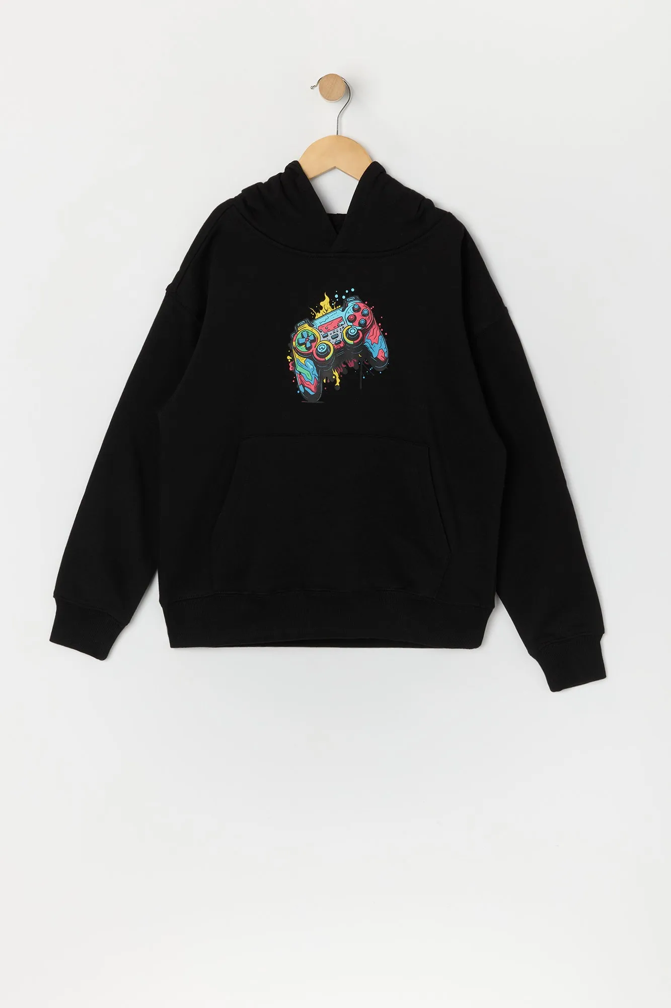 Boys Controller Graphic Fleece Hoodie sold by Urban Planet