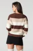 Wide Striped Ribbed Knit Sweater sold by Urban Planet