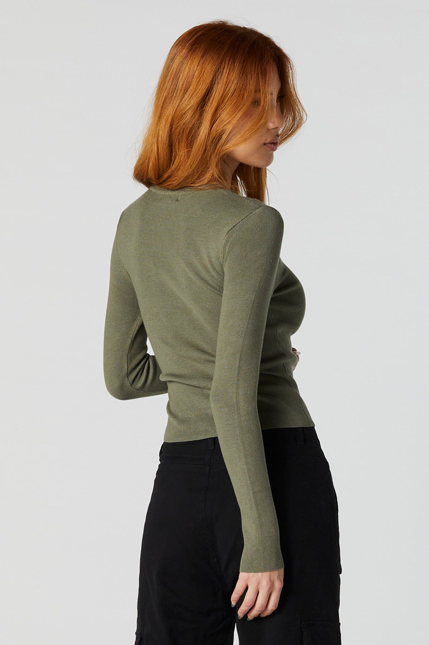 Ribbed Striped Long Sleeve Top sold by Urban Planet product image thumbnail 8