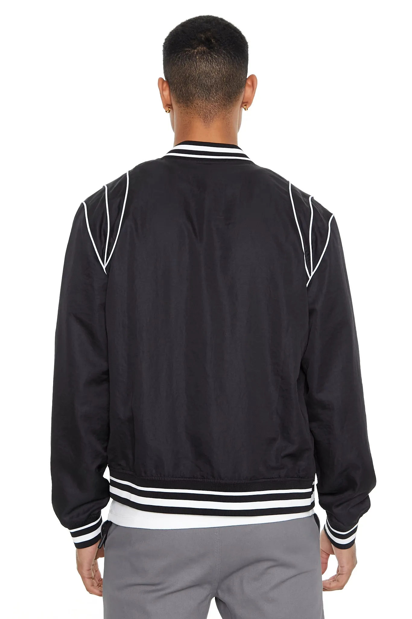 Piped Trim Bomber Jacket sold by Urban Planet product image thumbnail 2