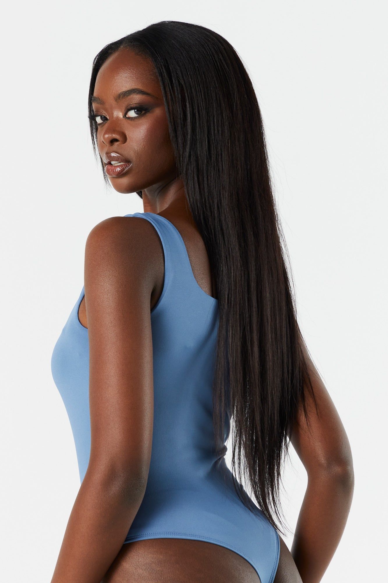 Square Neck Contour Tank Bodysuit sold by Urban Planet product image thumbnail 9