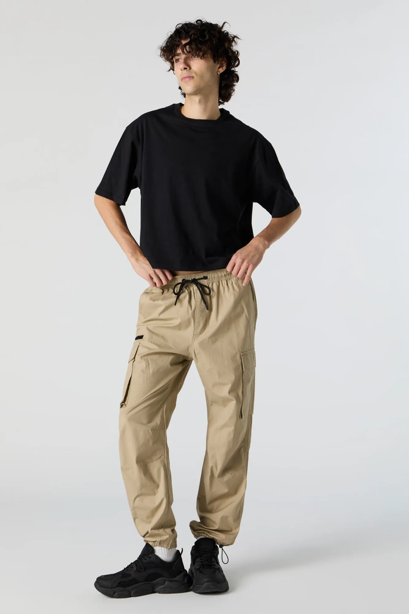 Zipper Pocket Parachute Cargo Jogger sold by Urban Planet product image thumbnail 2