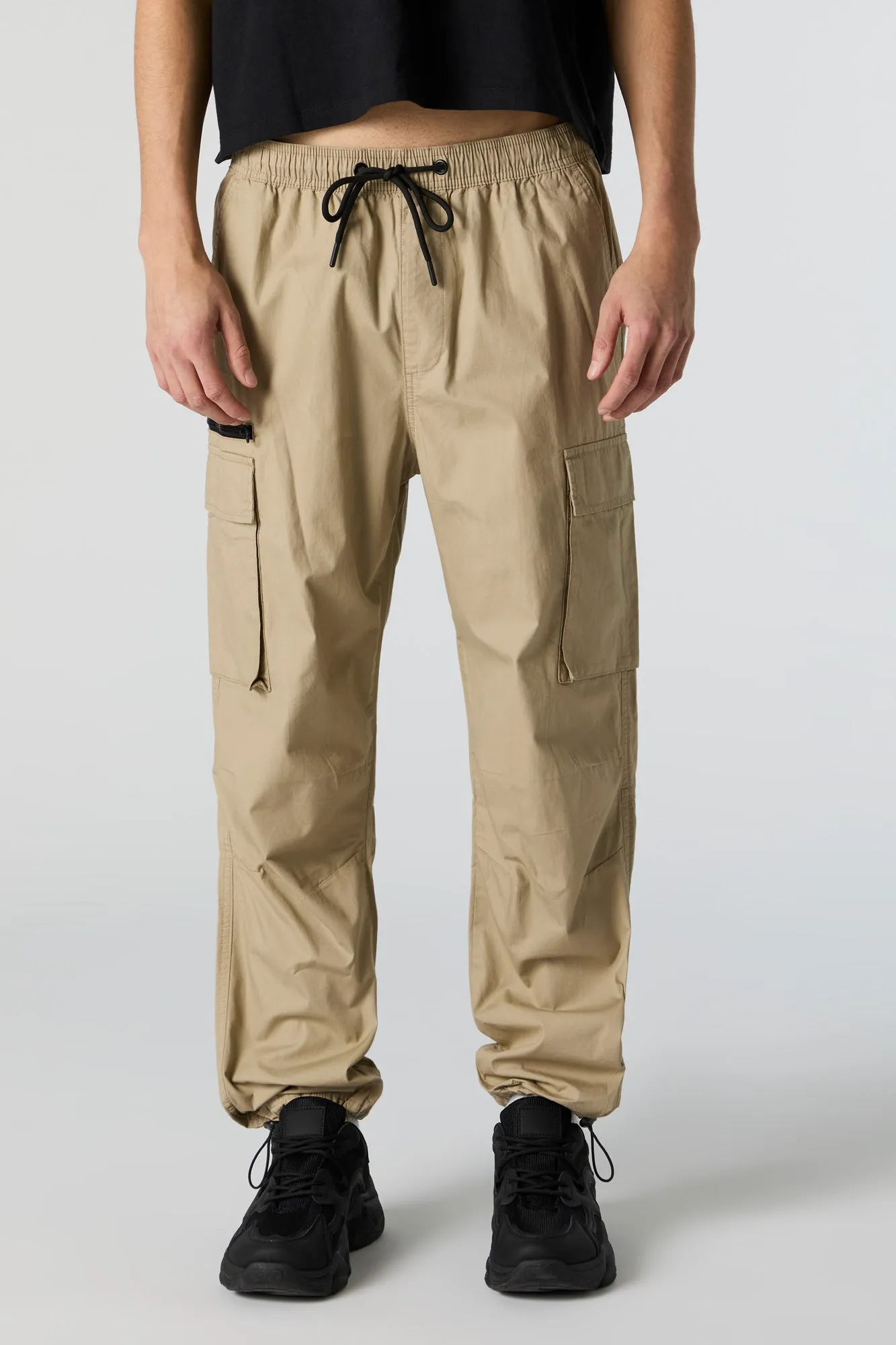 Zipper Pocket Parachute Cargo Jogger sold by Urban Planet