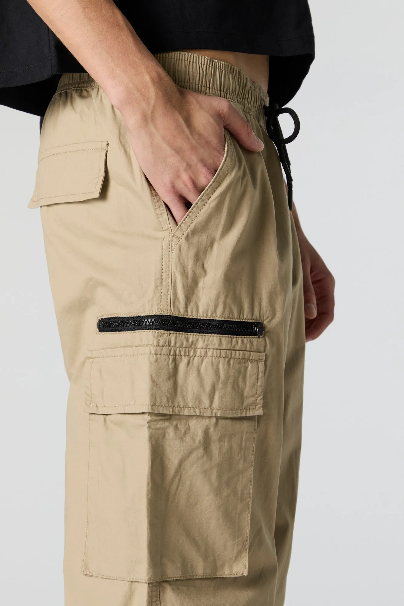 Zipper Pocket Parachute Cargo Jogger sold by Urban Planet product image thumbnail 4